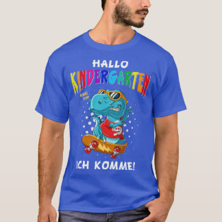 T-shirt Jardin d'enfants cadeau Dinosaur TRex Patinage d'e