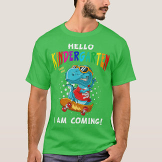 T-shirt Jardin d'enfants cadeau Dinosaur TRex Patinage d'e