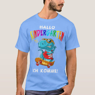 T-shirt Jardin d'enfants cadeau Dinosaur TRex Patinage d'e