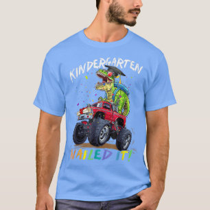 T-shirt Jardin d'enfants cloué Il Dinosaur T-rex Drive Mon