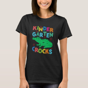 T-shirt Jardin d'enfants Crocodile Crocs Retour à l'école