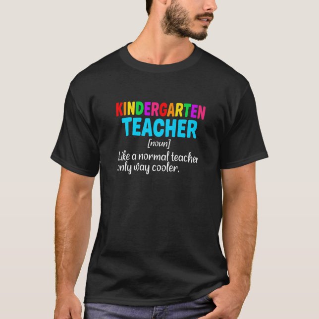 T-shirt Jardin d'enfants Définition de Teacher (Devant)