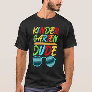 T-shirt Jardin d'enfants Dude crayon de premier jour Coule