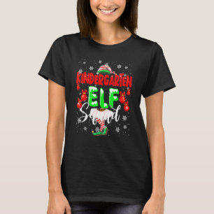 T-shirt Jardin d'enfants Elf Squad Noël Elf Girl Kids Te