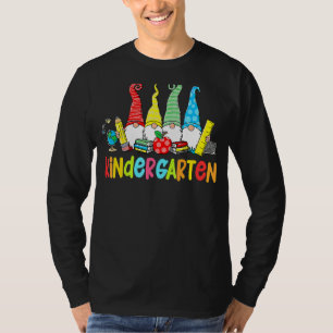 T-shirt Jardin D'Enfants Gnomes Premier Jour Retour À L'En