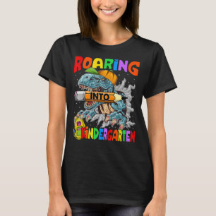 T-shirt Jardin D'Enfants Gratuits Dinosaure Rex Retour À L