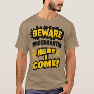 T-shirt Jardin d'enfants Je viens Chemise pour les jardins