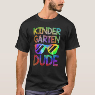 T-shirt Jardin D'Enfants Mec Retour À L'École Tie Dye Garç