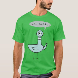 T-shirt Jardin d'enfants Oh Hello Quota Changeable Pigeon