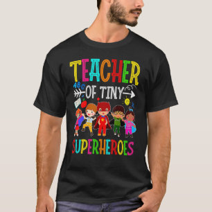 T-shirt Jardin D'Enfants Prek Enseignant De Minuscules Sup