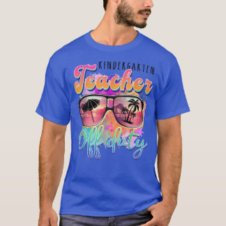 T-shirt Jardin d'enfants Professeur hors service Lunettes 