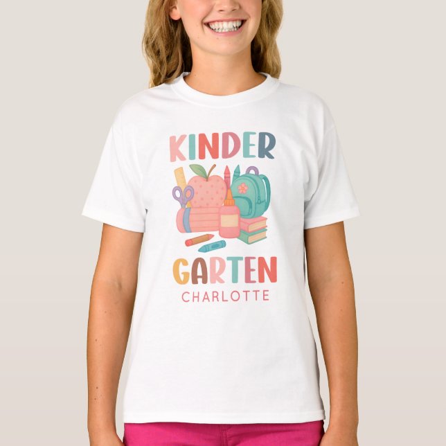 T-shirt Jardin d'enfants sur mesure (Devant)