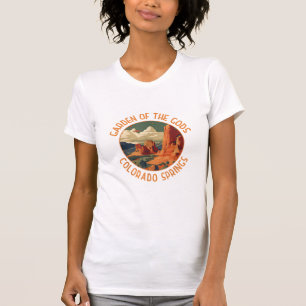 T-shirt Jardin des Dieux Colorado Springs en détresse Cir