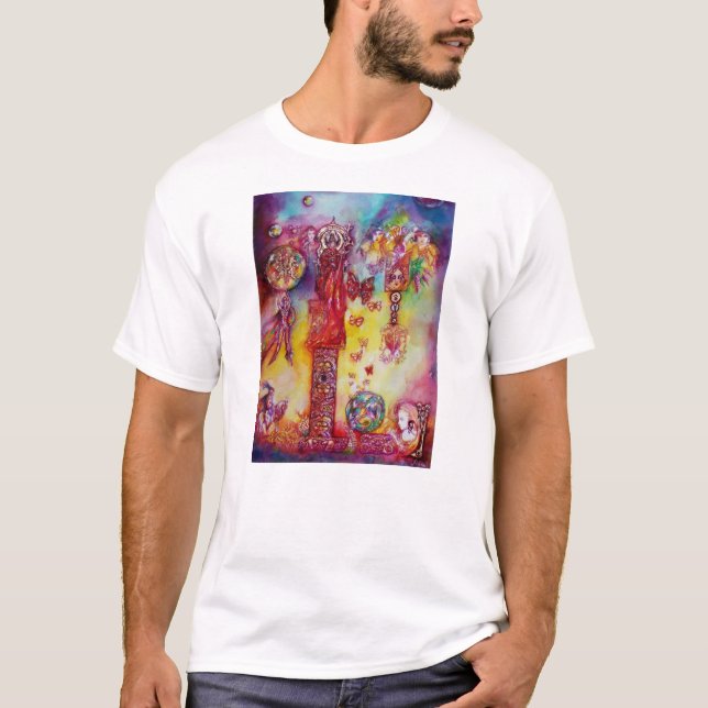 T-SHIRT JARDIN DES OMBRES PERDUES, DES FAERY ET DES PAPILL (Devant)