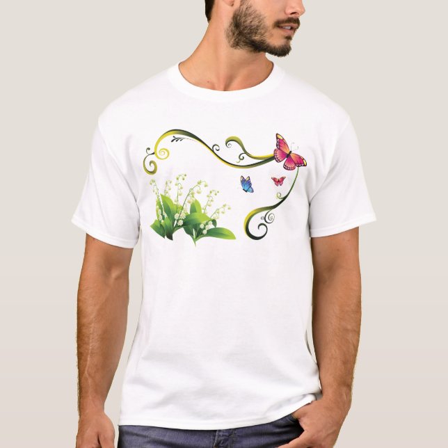 T-shirt Jardin des papillons (Devant)