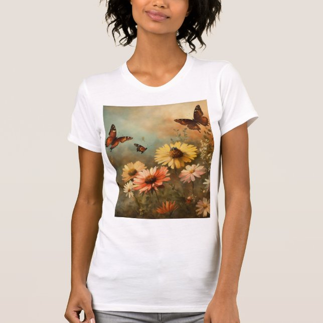 T-shirt Jardin des papillons lunaires (Devant)