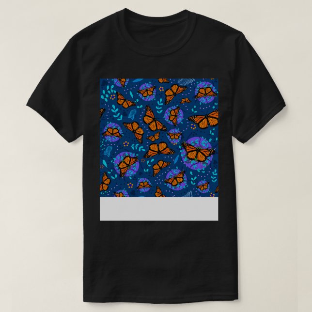 T-shirt Jardin des papillons Monarque (Design devant)
