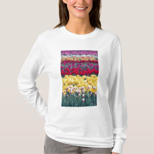 T-shirt Jardin d'exposition des tulipes dans la vallée de 