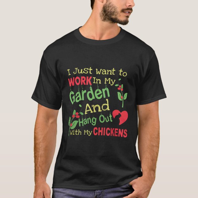 T-shirt Jardin Et Poules (Devant)