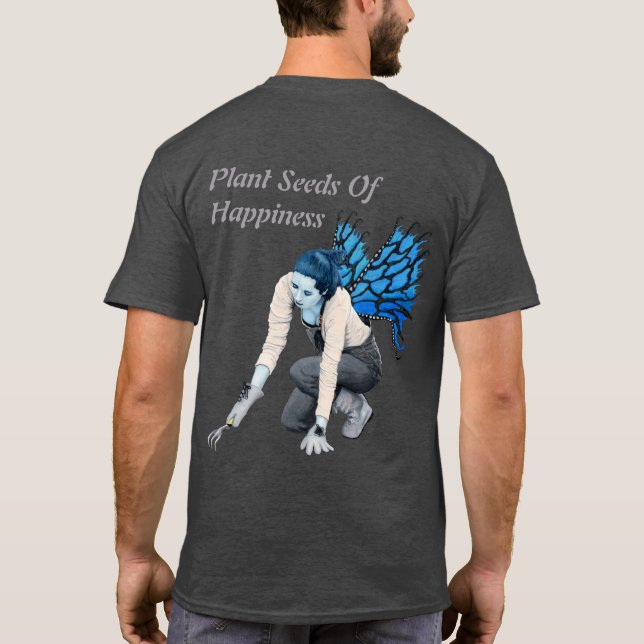 T-shirt Jardin Fairy foncé jardiner Imaginaire chemise d'a (Dos)