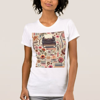 T-shirt Jardin fantaisiste de l'écrivain — Machine à écrir
