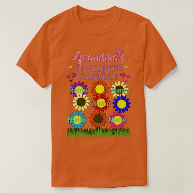 T-shirt Jardin favori Grandmas (Design devant)