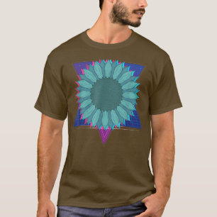 T-shirt Jardin Fleur Fleur Fleur Fleur Retro 90s Vaporwave