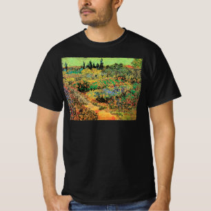 T-shirt Jardin fleuri avec chemin par Vincent van Gogh