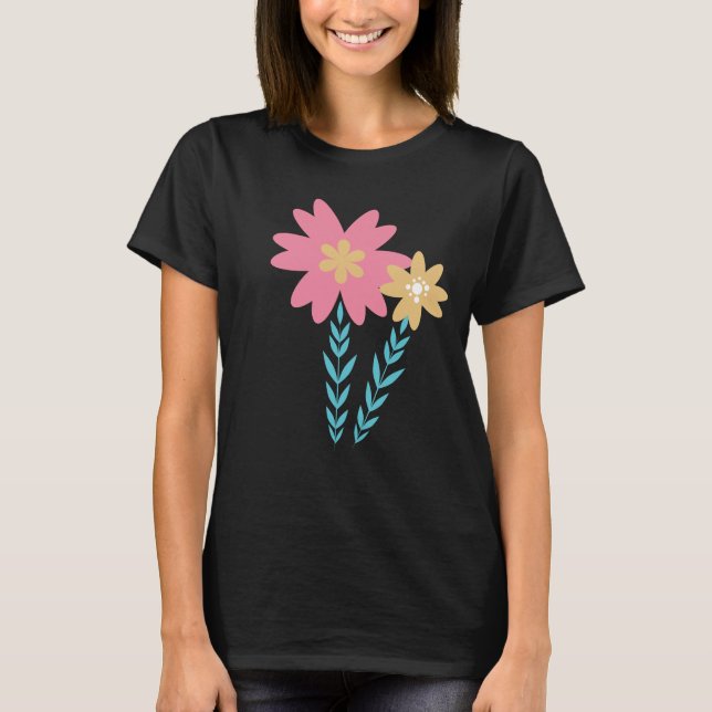 T-shirt Jardin Floral rose Fleur Débardeur (Devant)