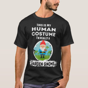 T-shirt Jardin Gnome Costume Halloween Costume humain 