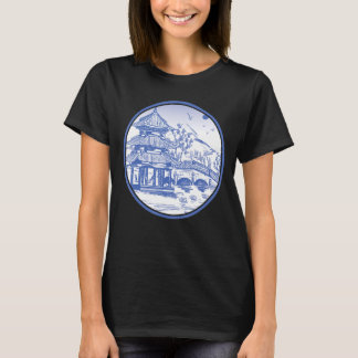 T-shirt Jardin japonais Ligne Japon Temple japonais Esthet