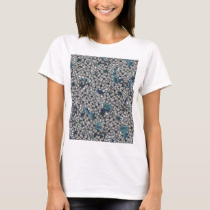 T-shirt Jardin Lilac blanc