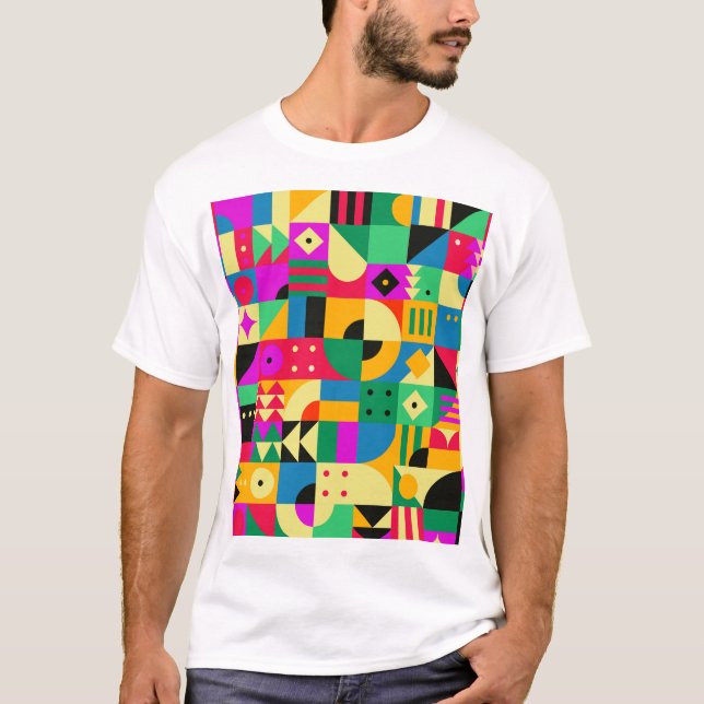 T-shirt Jardin moderne Abstrait (Devant)