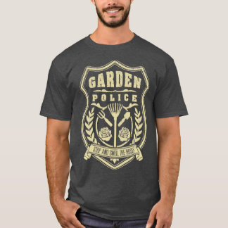 T-shirt Jardin Police Baddener Gardener Vintage Ga en détr