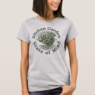T-shirt Jardin Potager État D'esprit Vintage Amoureux Des