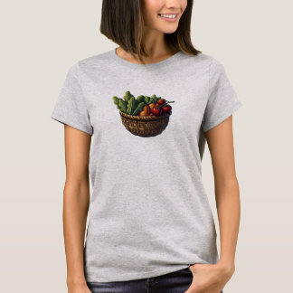 T-shirt Jardin Potager Facture D'épicerie $0 Rétro Vintage