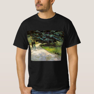 T-shirt Jardin public avec couple par Vincent van Gogh