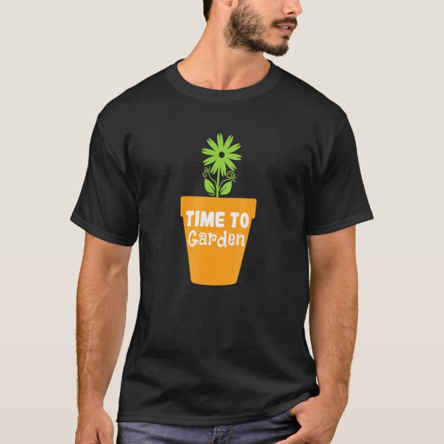 T-shirt Jardin Temps de jardiner (Devant)