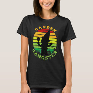 T-shirt Jardin Vintage rétro Gangster Gardening Gnome 2