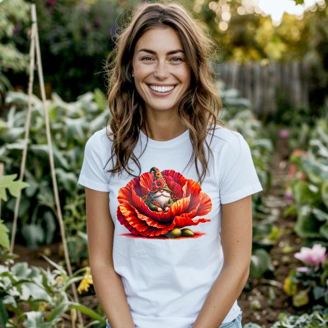 T-shirt Jardin Whimsical Watercolor Gnome (Créateur téléchargé)