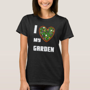 T-shirt Jardinage 4\Citation de jardin J'aime mes légumes