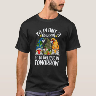 T-shirt Jardinage 4\Cute Earth Gnome Pour Planter Un Jardi