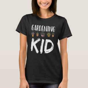 T-shirt Jardinage 4\Enfant Jardinier Travail Plante Jardin