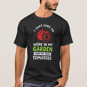 T-shirt Jardinage 4\J'adore Travailler Dans Le Jardin Jard