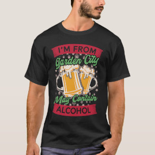 T-shirt Jardinage 4\Je Suis De Garden City Peut Contenir D