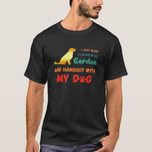 T-shirt Jardinage 4\Je veux juste travailler dans mon jard