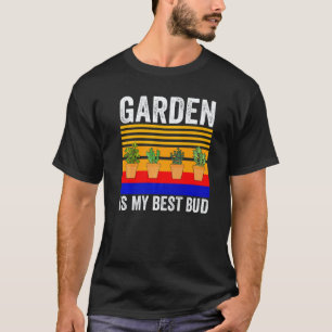 T-shirt Jardinage 4\Le jardin est mon meilleur ami jardini