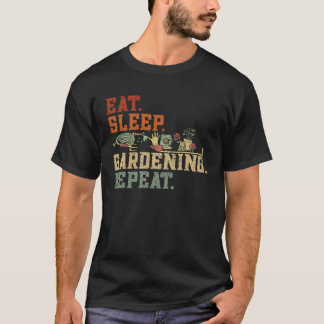 T-shirt Jardinage 4\Manger Dormir Jardinage Répéter  Jardi