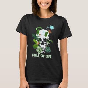 T-shirt Jardinage 4\Plein De Vie Plante Crâne Pot de fleur