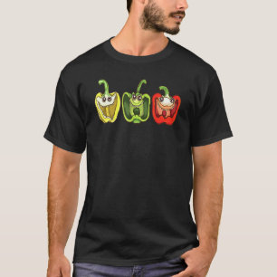 T-shirt Jardinage 4\Poivrons en riant Humour de jardinier